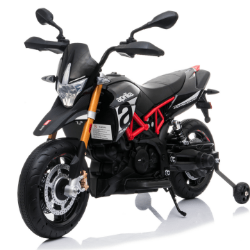 Kinder Elektromotorrad Aprilia Dorsoduro 900 12V - Schwarz