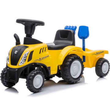 New Holland Rutschauto -Traktor traf Anhänger Gel