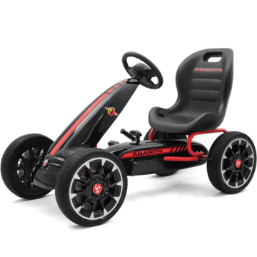 Abarth Gokart mit Gummireifen - Schwarz