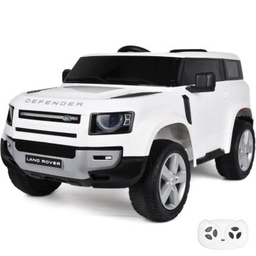 Landrover Defender elektrisches Kinderauto weiß