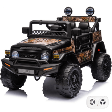 Elektrisches Kinderauto Toyota FJ Cruiser 12 Volt - Armee schwarz