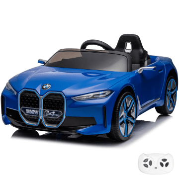 BMW i4 Elektro-Kinderfahrzeug 12 Volt mit Fernbedienung - Blau