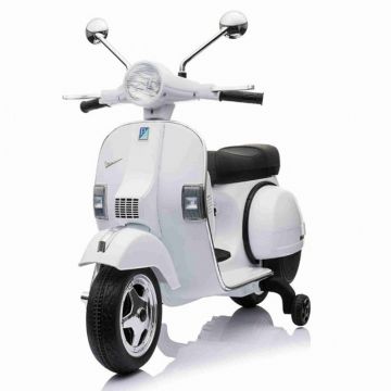 Vespa elektrische kinderscooter wit